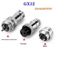 1set gx12 234567 pin male female 12mm l88 93 circular aviation socket plug wire panel connector series