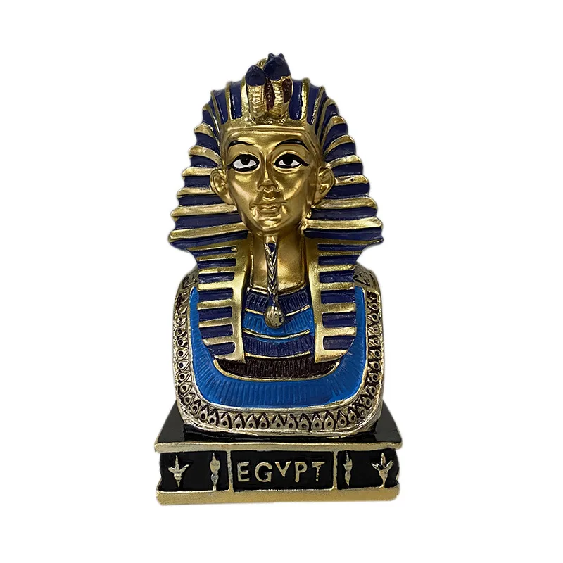 Ancient Egyptian Pharaoh Mask Of King Tut Statue Golden Tutankhamun Bust Figurine | Figurines &amp Miniatures