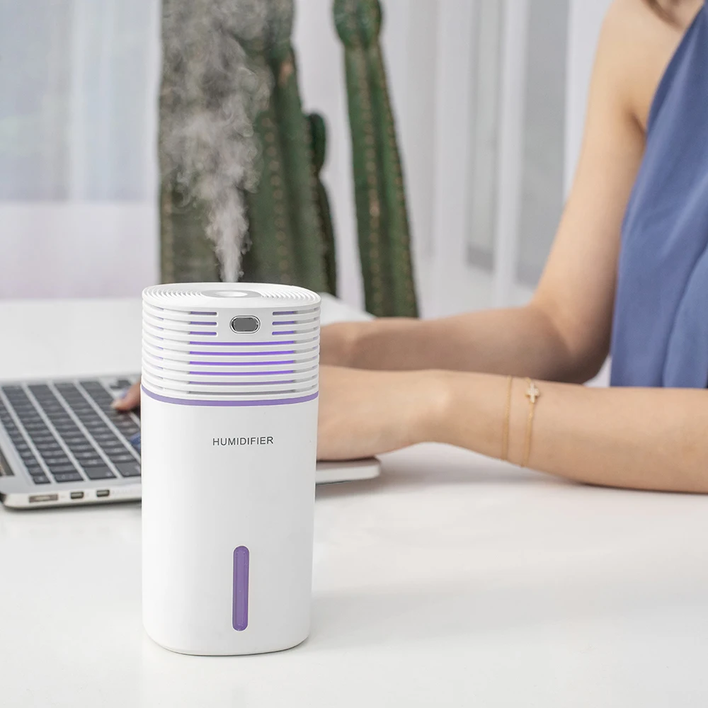 

Portable Air Humidifier 255ML Ultrasonic Hallow Color Lamp Cube Humidificador Office Bedroom Car USB Aroma Diffuser Mist Maker