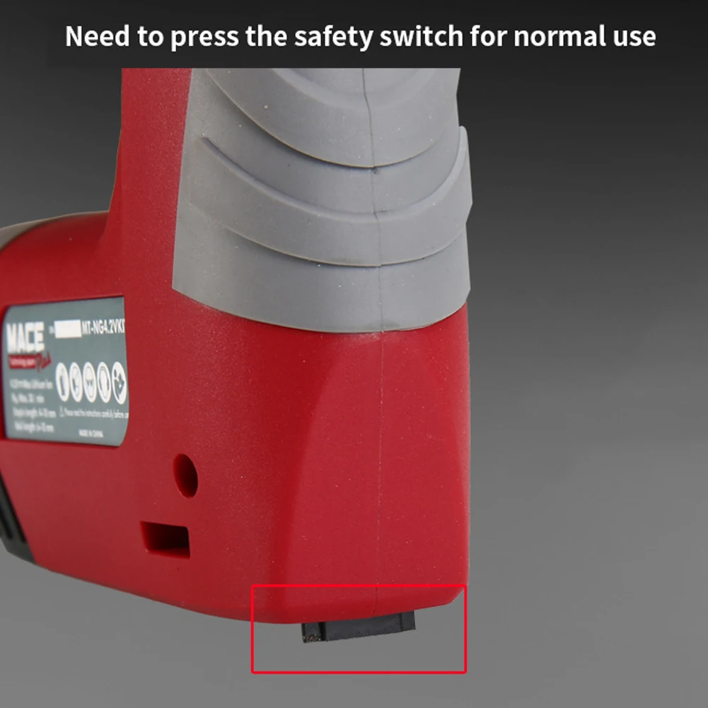 

Electric Nail Gun 4.2V Power Nailer Stapler Woodworking Tool Straight Nail&Door Nail Staple Gun USB Rechargeable Lithium Battery