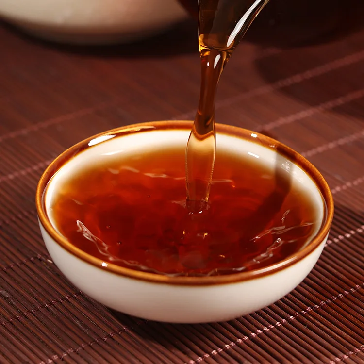 2008 лет спелый чай пуэр 357 г Mengku Shu Pu-erh послевкусие сладкий золотой чай пуэр