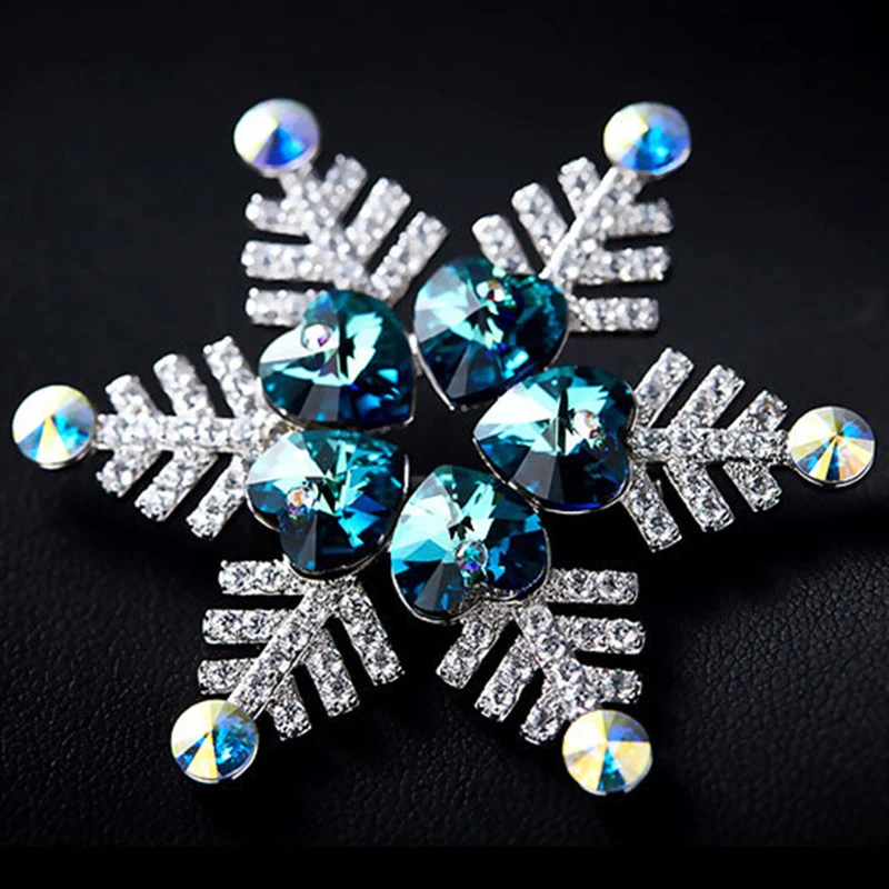 Роскошный женский офисный костюм Снежный чешуйчатый дизайн Хрустальная брошь