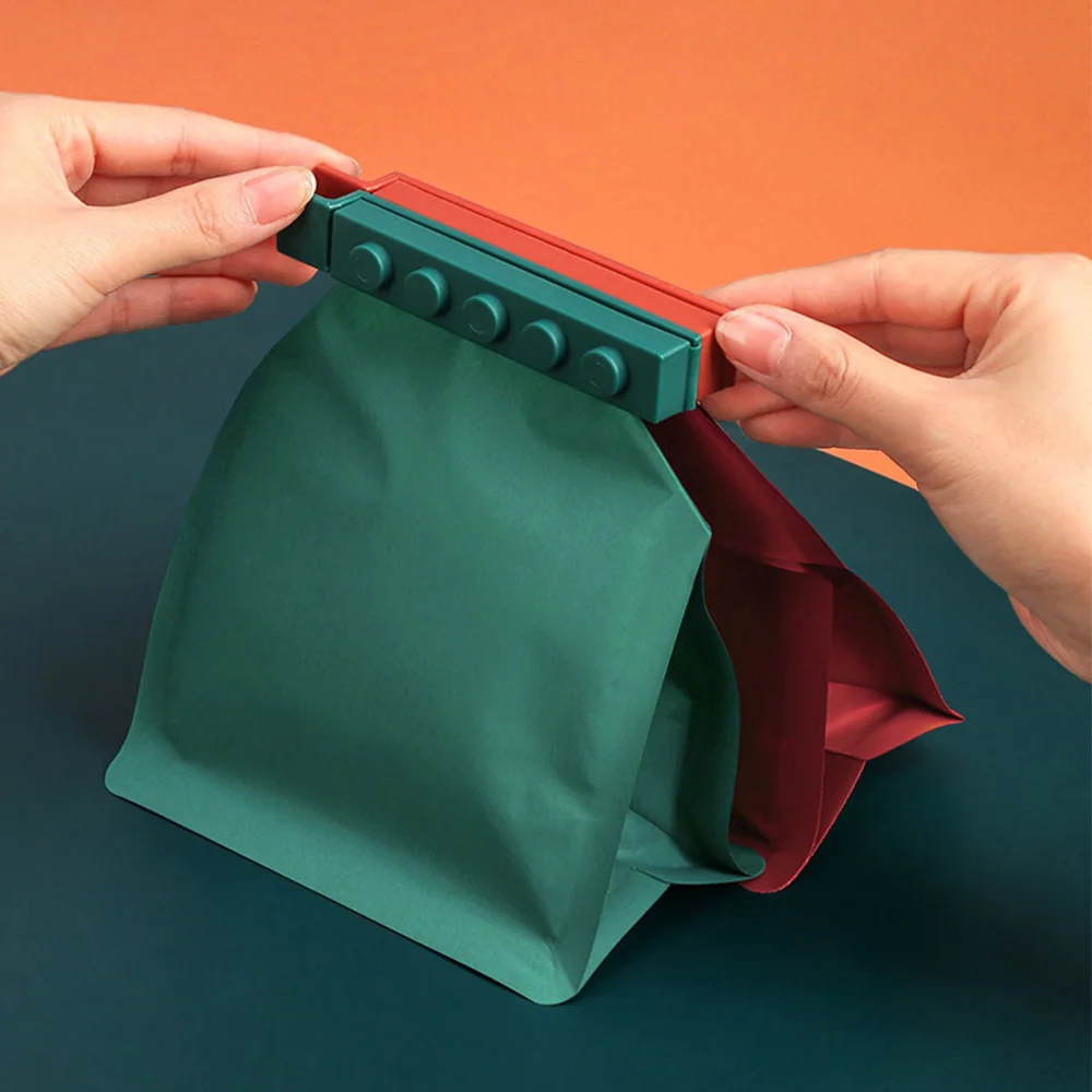 4 шт. Еда вакуум закаточная машина зажимы полиэтиленового пакета блоков в форме