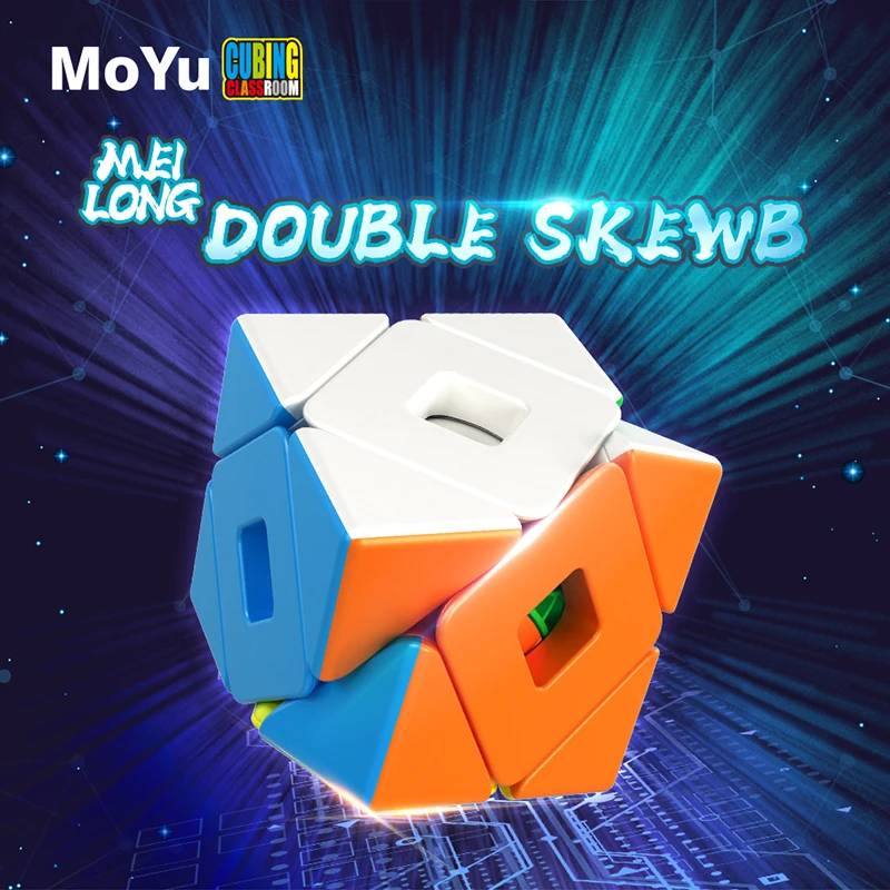 

Newest Moyu Meilong Double Twsit SKEW magic cube meilong double twisty Puzzle Toys Gift Cubo Magico for kids gifts