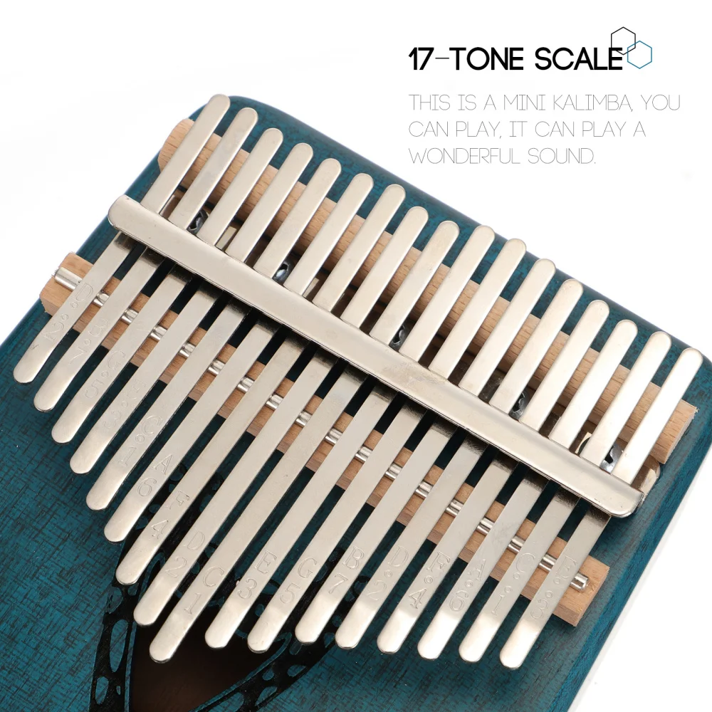 

17-Key Thumb Piano Portable Mini Musical Instruments Kalimba Finger Piano