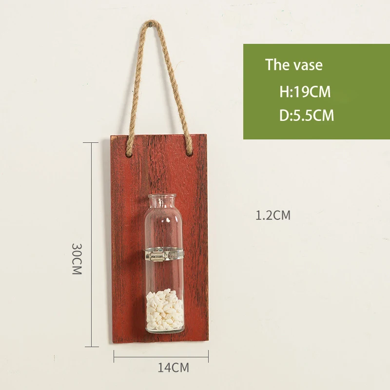 Настенный декор инновационная ваза для цветов полка подвешивания деревянная