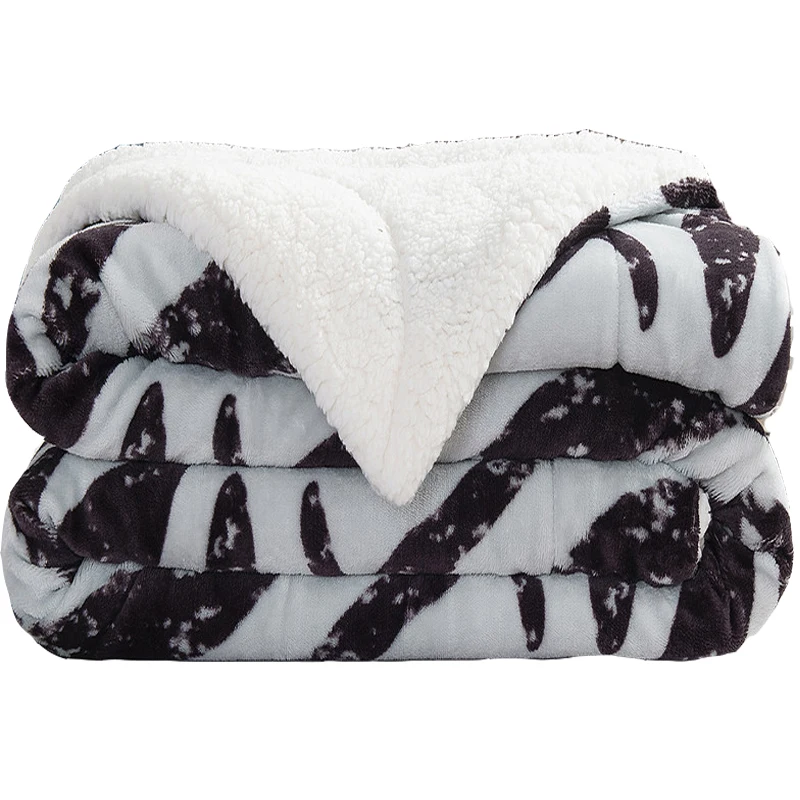 Супер мягкое зимнее теплое шерпа одеяло s животное Зебра Леопард Полосатый