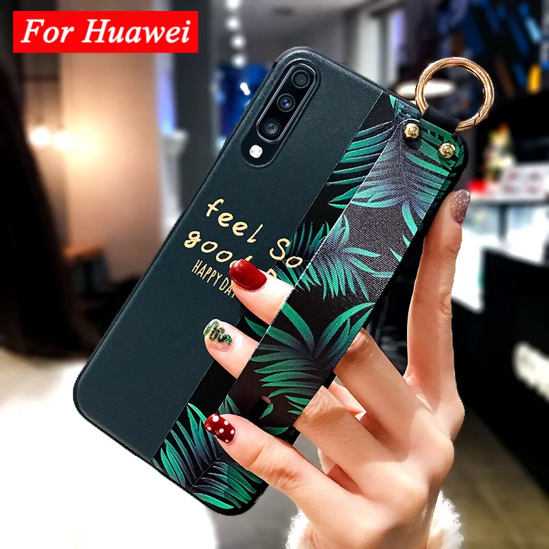 Чехол на запястье Mate 20 Pro для Huawei P20 P30 P40 Lite 30 P Smart Z Funda Модный чехол из ТПУ с