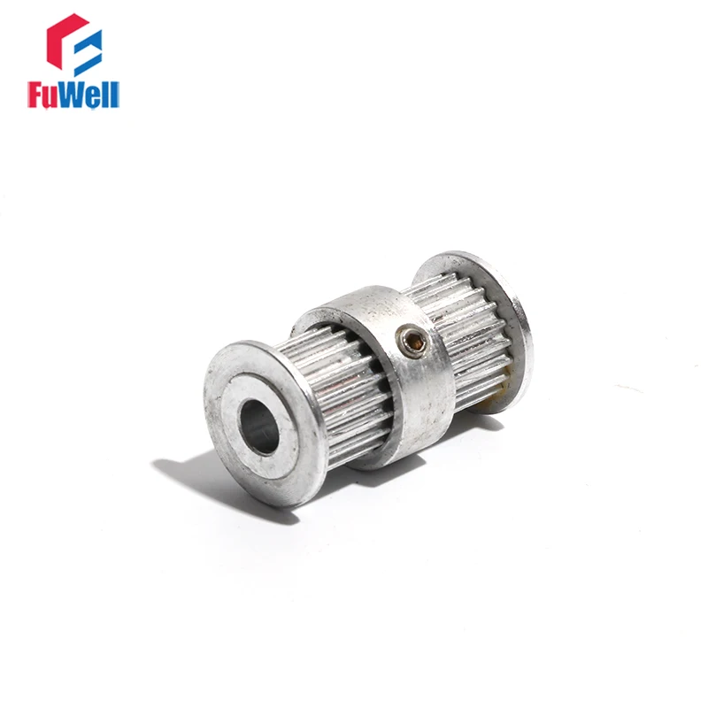 

2GT Double Head Timing Pulley 20T 20T 5/8mm Bore Toothed Belt Pulley GT2 20Teeth 9mm Belt Width Transmisson Pulley