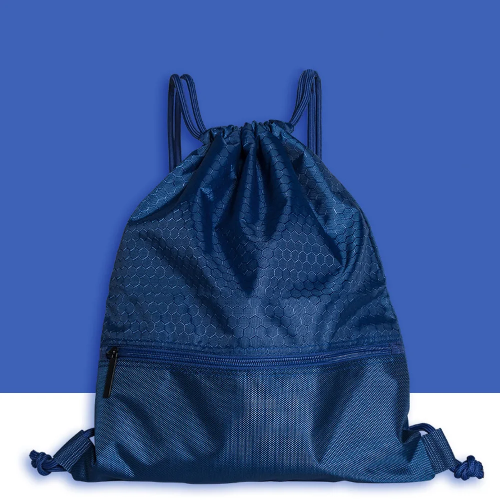 

Women Men Nylon Wear Resistant Large Capacity Travel Fashion Outdoor Drawstring Lock Solid Riding Sports Backpack Zipper Pocket