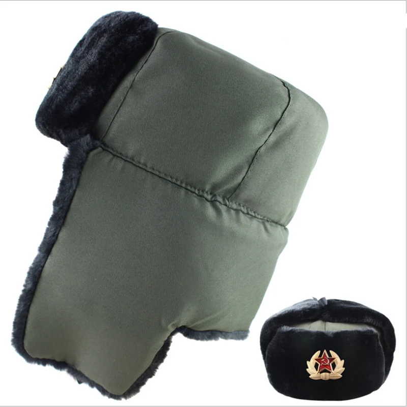 WZCX советский военный значок пилот охотничий солдат ветрозащитная ушанка для