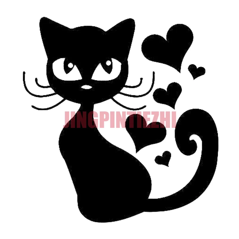 

Personality Car Sticker Cat Animal Fashion Stickers Decals Vinyl Car Styling Black/White Car Decal Decoration Laptop