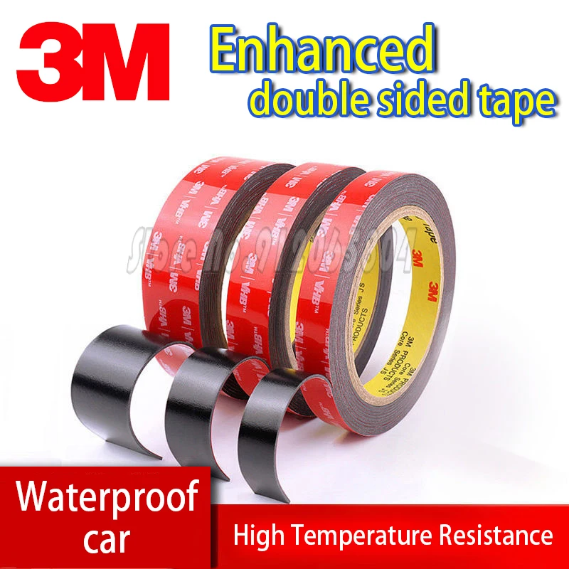 

3M Double Sided Tape For Car VHB Strong Sticky Adhesive Tape Anti-Temperature Waterproof Office Decor Thickness 0.8mm Home Car