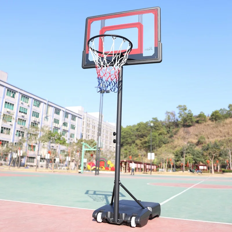 Lifetime 1269 Pro Court Height Adjustable Portable Basketball System Outdoor 32inch Transparent Backboard with Classic Steel Rim