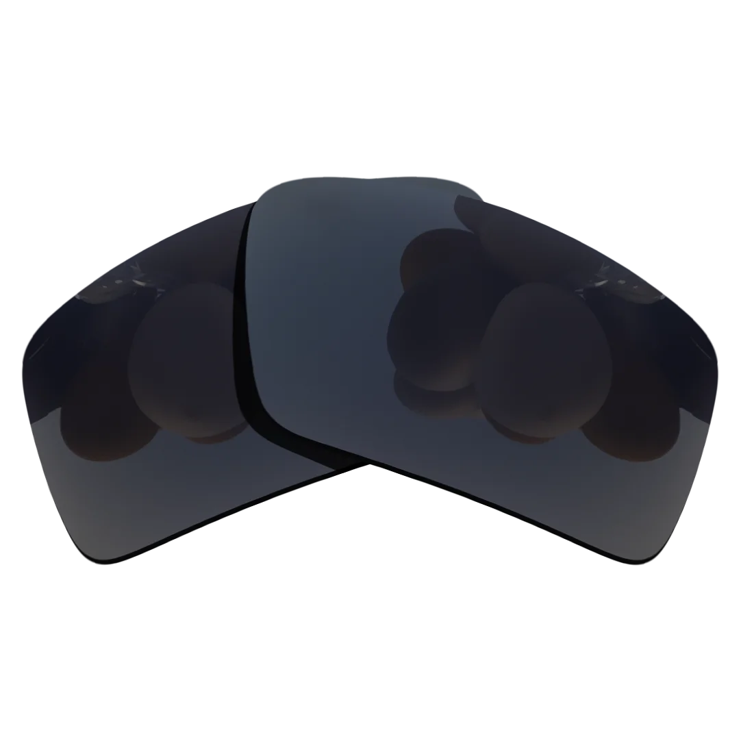 

100% Precisely Cut Polarized Replacement Lenses for DOUBLE EDGE Sunglasses Solid Black Color- Choices