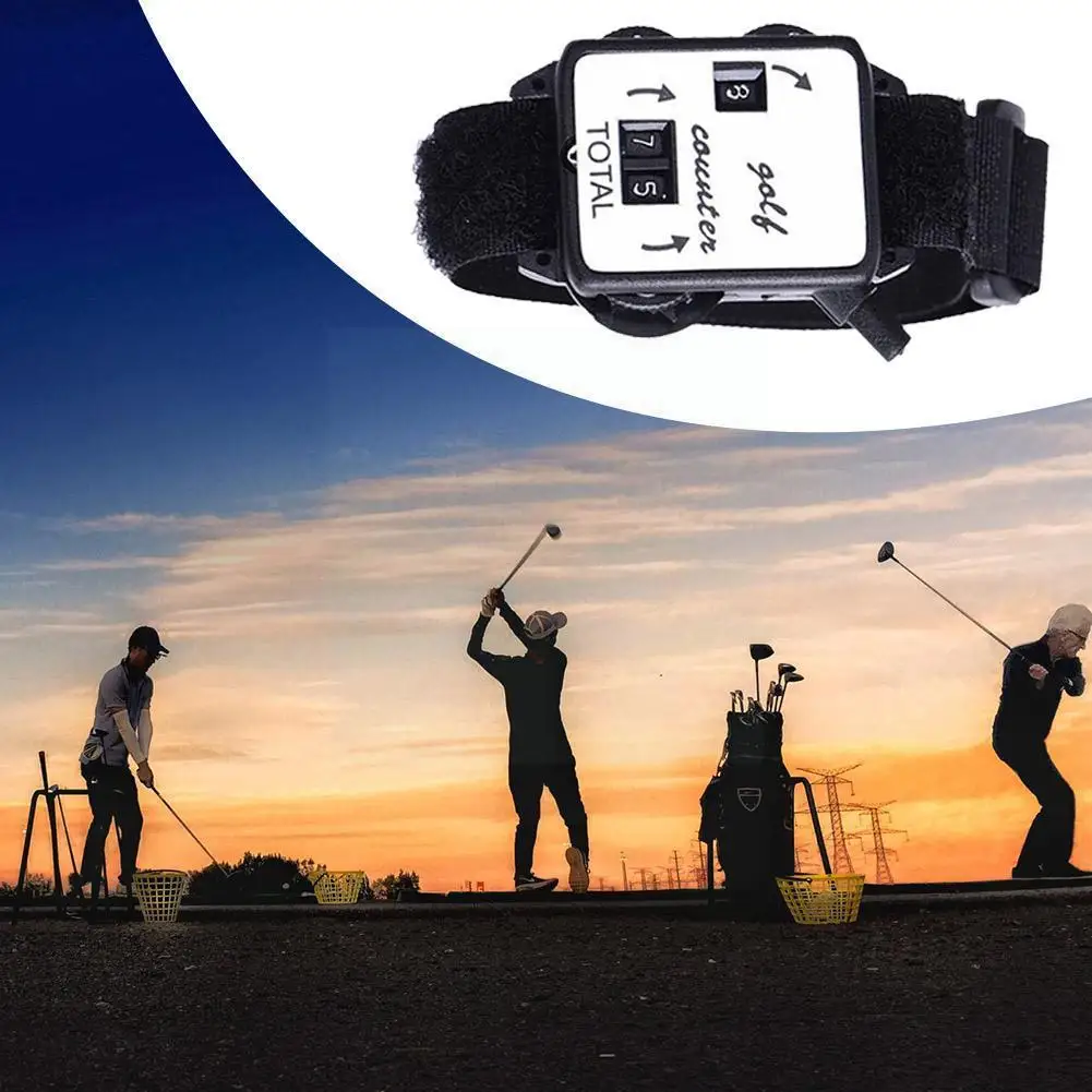

1pc Mini Black Golf Training Aids Polsband Golf Club Horloge Sport Slag Count Putt Keeper Counter Score Accessoires Shot Go Q6v7