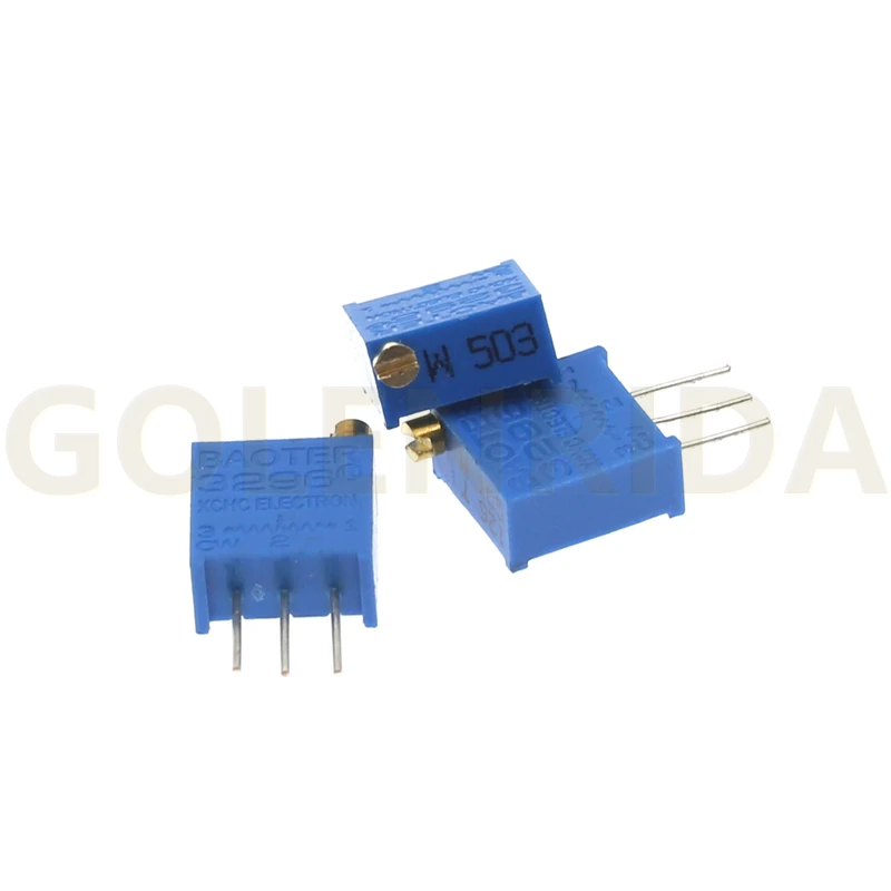 

50pcs 3296W 3296 50 100 200 500 ohm 1K 2K 5K 10K 20K 50K 100K 200K 500K 1M ohm 50R 100R 200R 500R Trimpot Trimmer Potentiometer