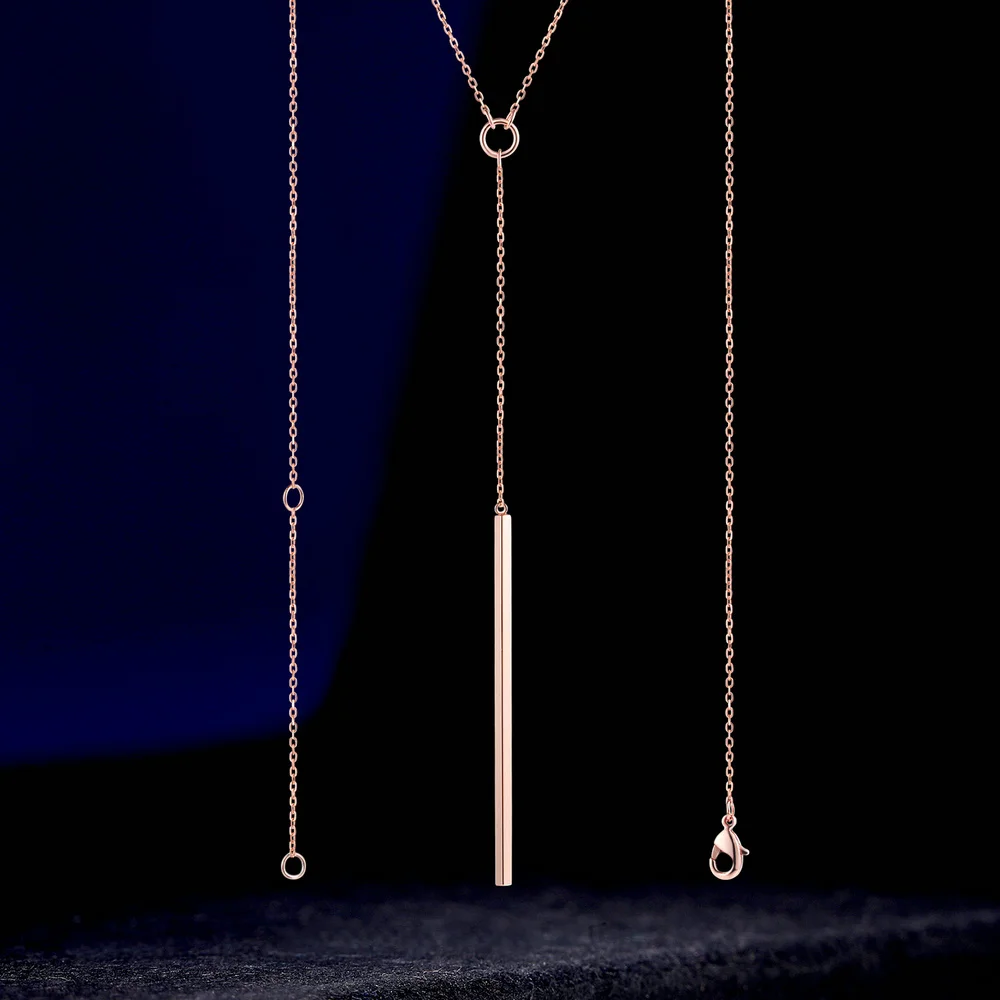 Двойная яркая Антиаллергенная простая Y образная цепочка Длинные ожерелья и