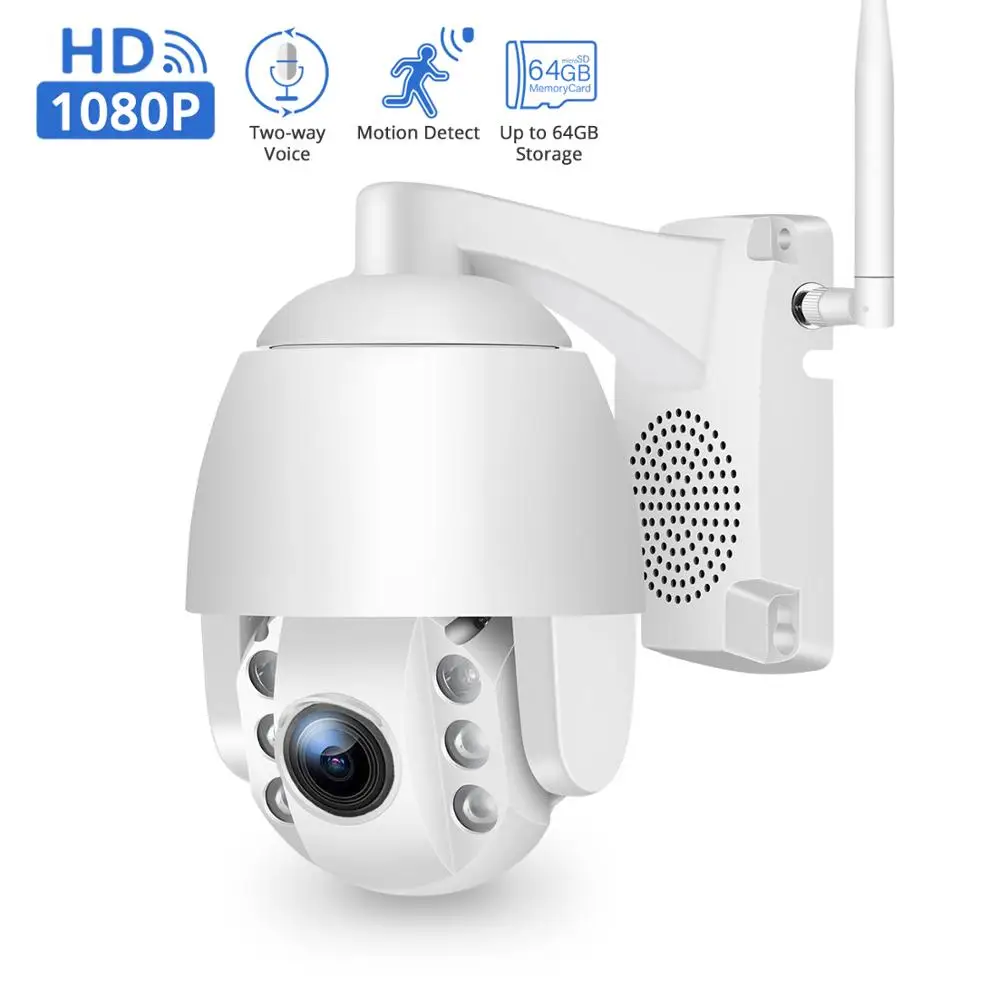 Besder 5X оптический зум PTZ IP камера 1080P Wifi наружная скоростная купольная камера двухсторонняя аудио 60 м ночное видение водонепроницаемый беспроводной P2P