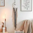 Гобелен Homelily ручной работы, Ловец снов в форме Луны, богемное украшение для дома, гостиной, простое настенное украшение