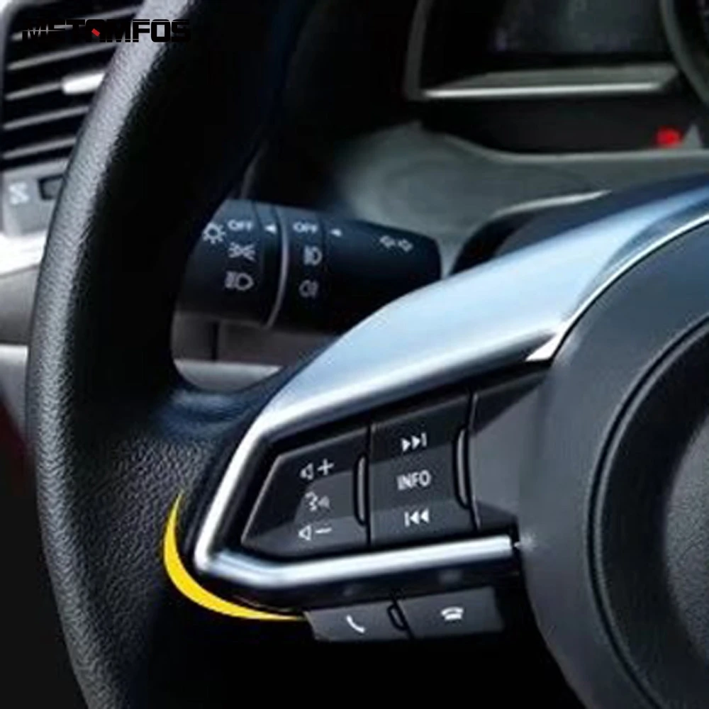 Матовая накладка на руль для Mazda CX5 CX 5 KF 2017 2019 2020|Лепнина интерьера| |