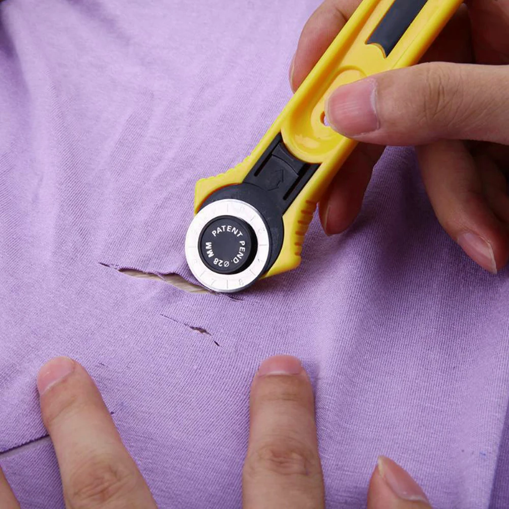 28 мм лоскутное роликовые колеса круглые Ножи нож для резки ткани Кожа ремесло