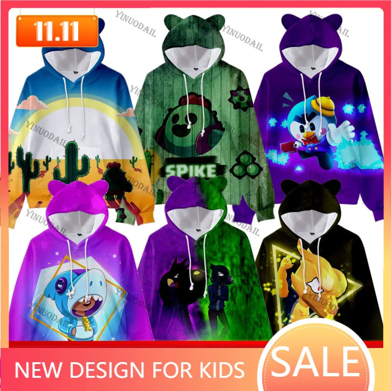 С милыми кошачьими ушками для девочек Дети Любимый худи топы с длинными рукавами