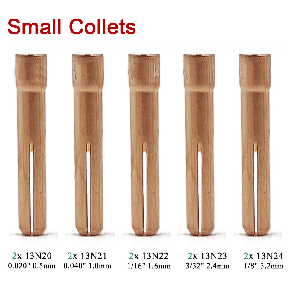 46Pcs TIG Welding Torch Stubby Gas Lens For WP9 WP20 Back Cap Collet Bodies Spares Kit Durable Practical Accessories | Инструменты