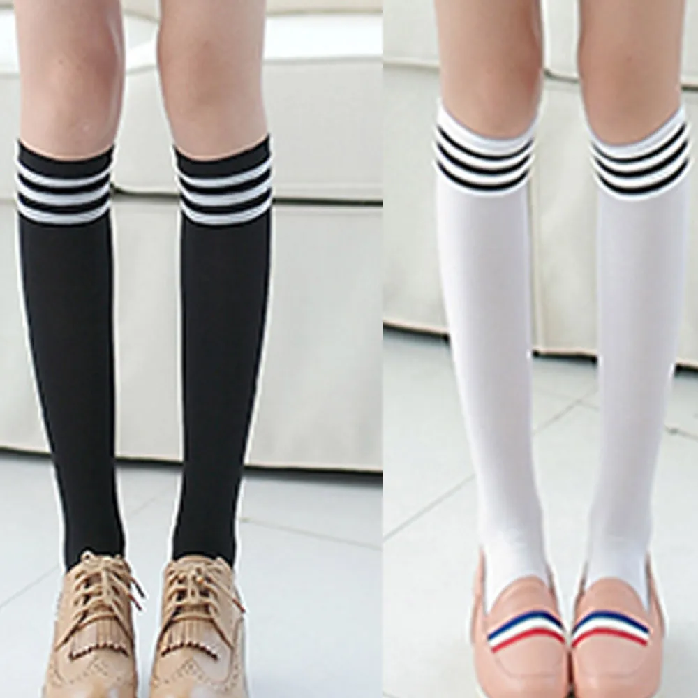 

Sexy Black White Striped Long Socks Women Over Knee Thigh High Socks Over The Knee Stockings For Ladies Girls Warm Knee Socks
