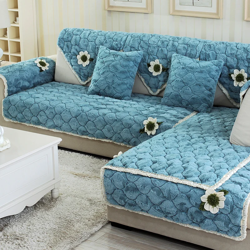 Подушки для дивана европейские зимние толстые плюшевые тканевые всесезонные