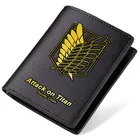 Мужской Длинный кошелек из ПУ кожи, с принтом атака на Титанов