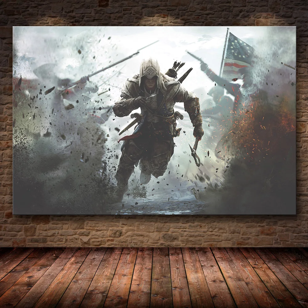 22 Без рамки игра Плакат Украшение живопись Assassin's Creed на HD холсте Картина на холсте художественный плакат стены искусства холст - Цвет: 22