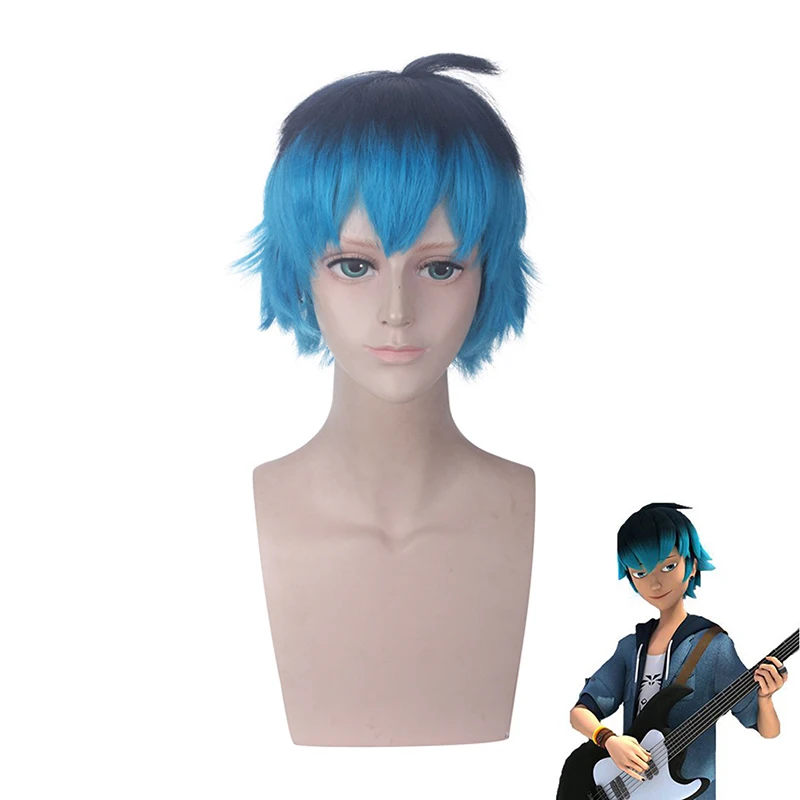 Божья коровка лука Косплей парики Черный Синий Омбре ролевые игры Жаростойкие