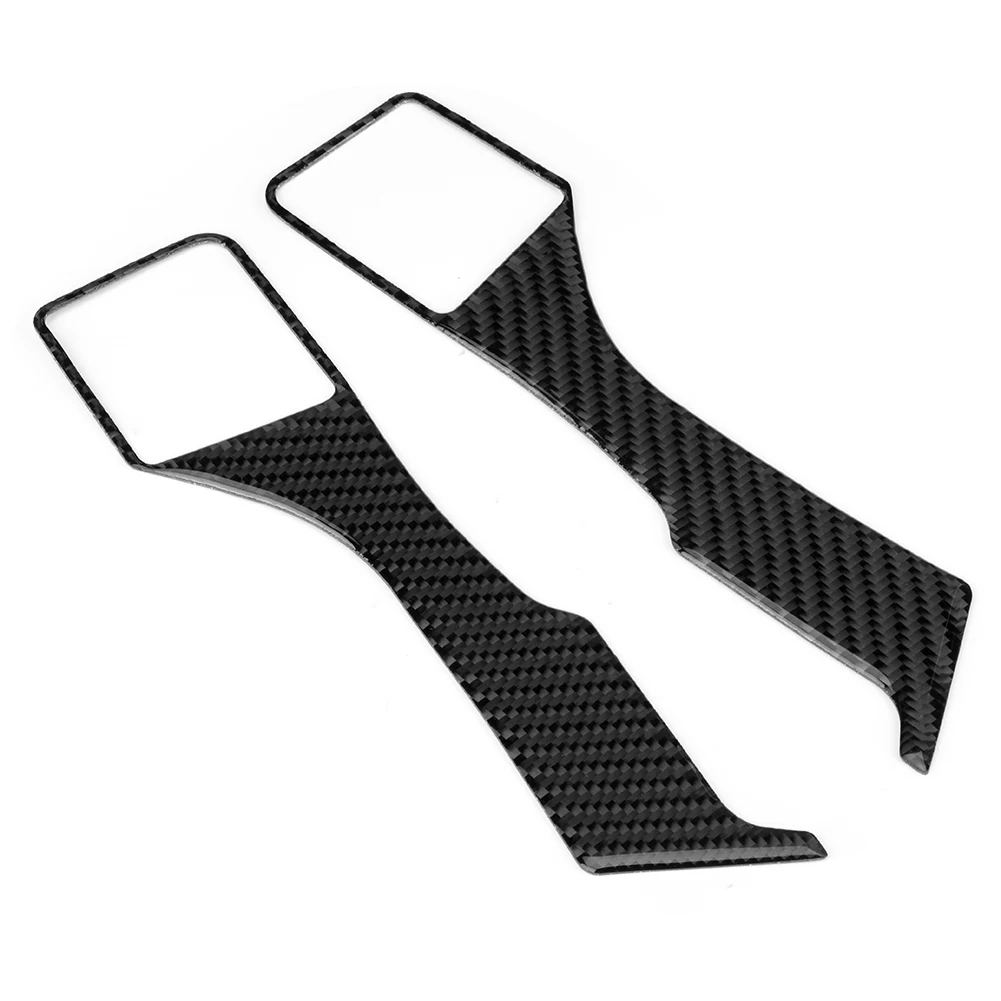 

2Pcs Carbon Fiber Left Hand Driving Steering Wheel Cover Trim Fit for Toyota Land Cruiser 10-18