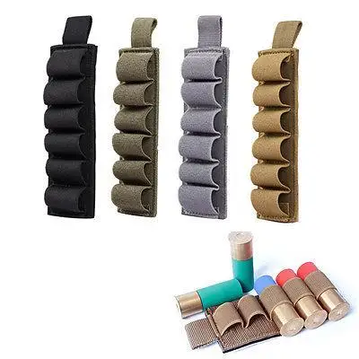 

Tactical 6 Shotgun Shell Holder 12Ga Ammo Nylon Carrier Shotshell Pouch