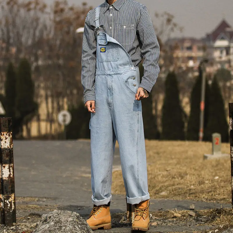 

Hip Hop Men's Casual Oversize Overalls Autumn New Pants Woman Fashion Vintage Trousers Korean Style Hip Hop Pants
