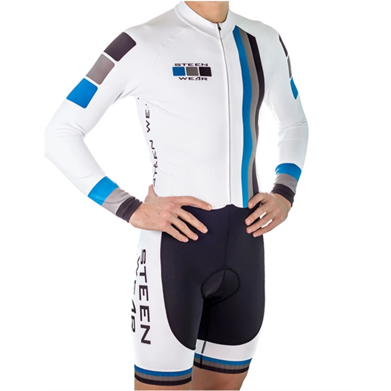 Костюм мужской для триатлона спортивная одежда трикотажный комбинезон с