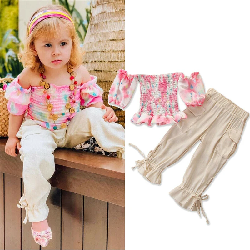 От 2 до 7 лет комплект из двух предметов одежда для маленьких девочек жилет с