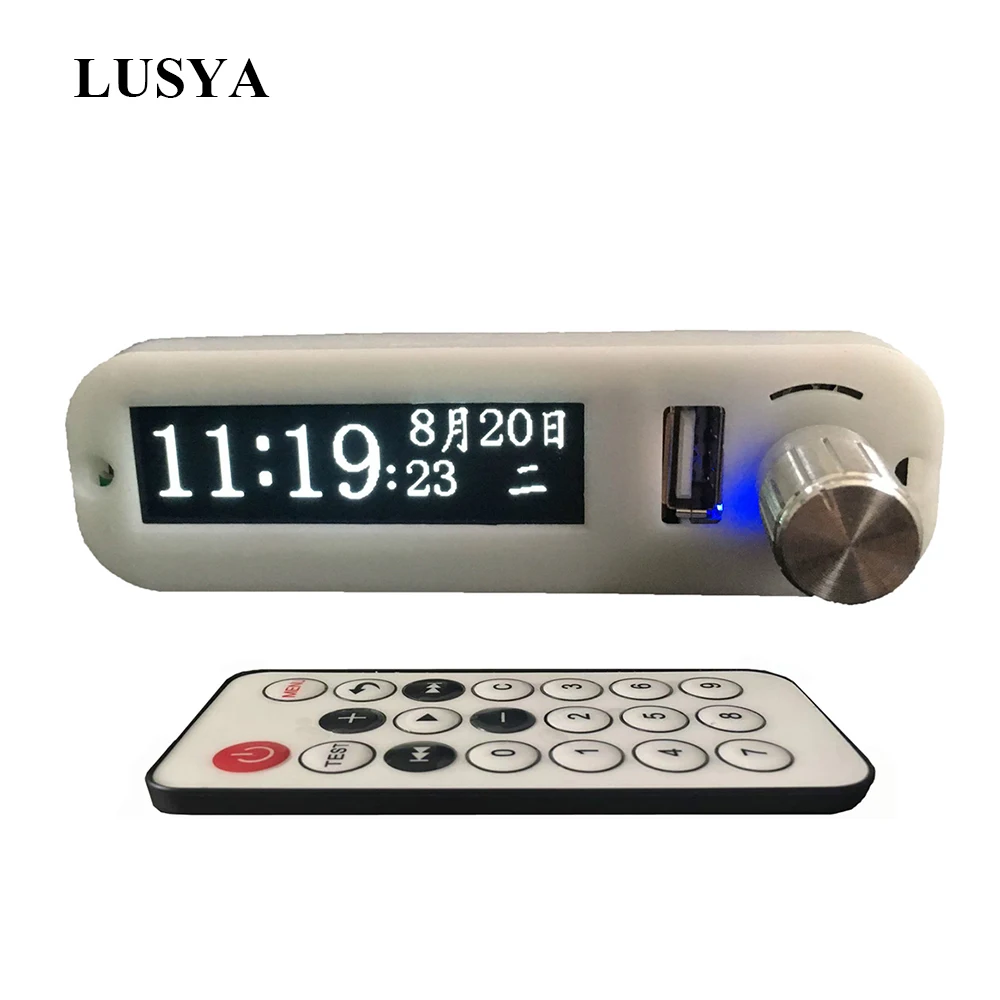 Фото Lusya Bluetooth 5 0 стерео аудио MP3 декодер доска OLED дисплей музыкального спектра