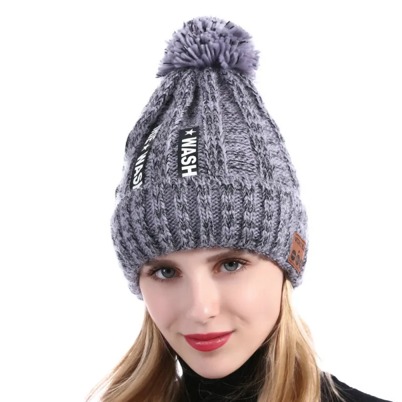 Bluetooth 4 2 наушники головной убор теплая шапочка зима осень Беспроводная