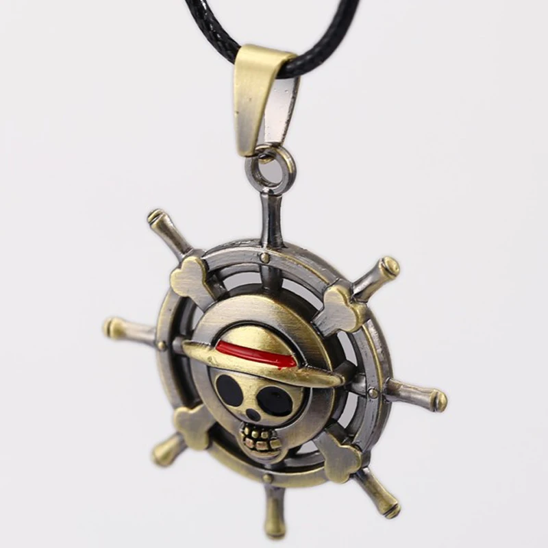 Горячая Распродажа аниме Одна деталь Луффи Череп Кулон Цепочки и ожерелья