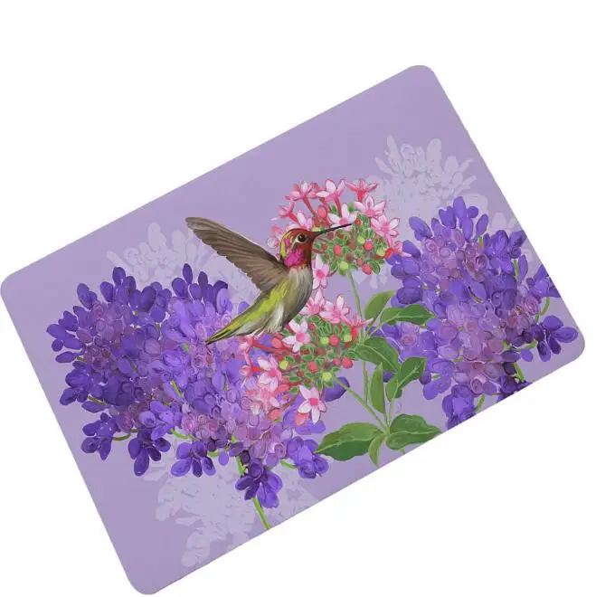 Модный коврик для ванной с изображением цветов и колибри|Коврик| |