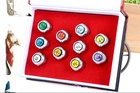 10 шт.партия японское аниме ПВХ фигурку кольца Косплей-костюм Akatsuki члена учи ха Итак Привет боль Кольцо Кулон игрушки подарок новинка