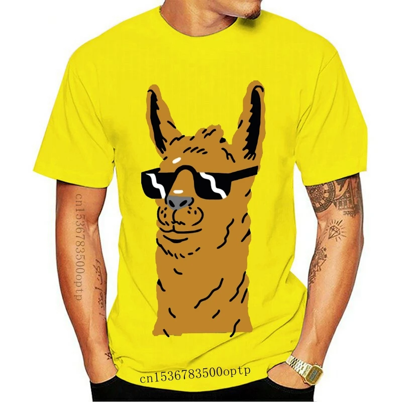 

New 2021 Llama T-Shirt For Men T Shirt For Mens Tshirt Mens Clothes Cotton Summer Short Sleeved Oversize 5xl 2021 Hip Hop
