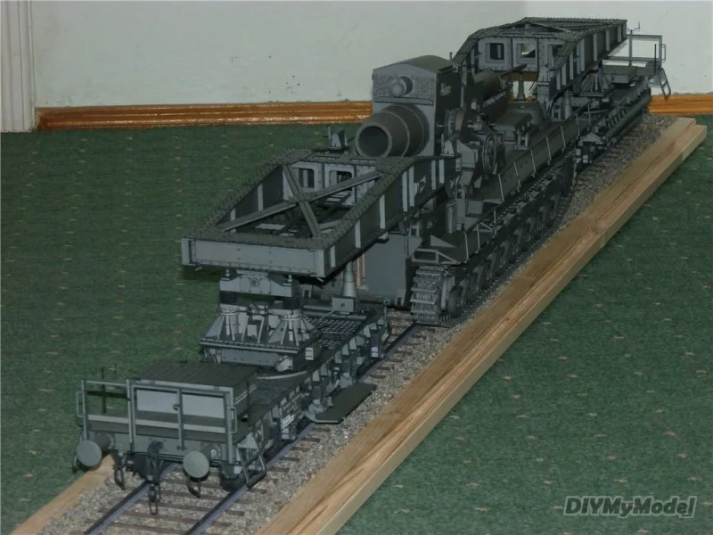DIYMyModeI-rompecabezas de juguete hecho a mano, modelo de papel artesanal alem&aacute;n Schnabel wagon, regalo, utillaje de pel&iacute;cula-4