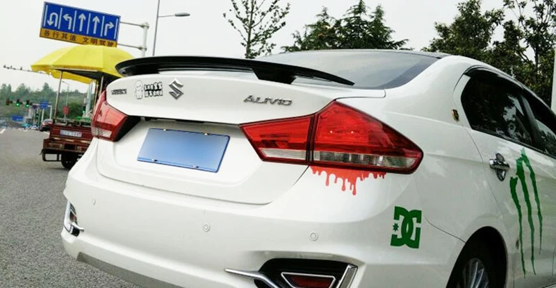 MONTFORD For Suzuki Alivio Ciaz 2007-2013 ABS Plastic Unpainted Primer Color Rear Trunk Boot Wing Lip Spoiler Car Accessories | Автомобили