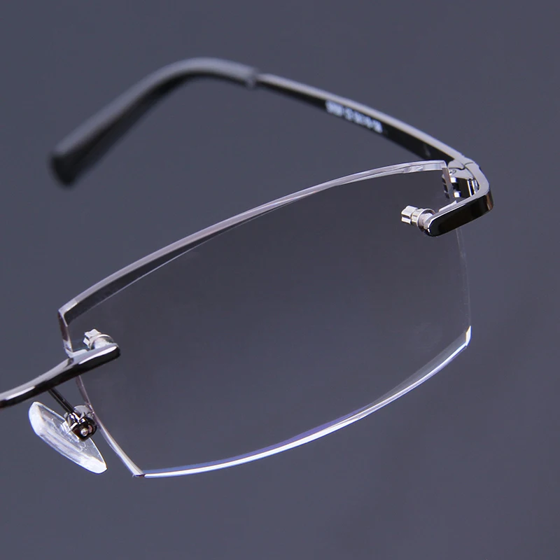 Модные мужские очки для чтения джентльмена высококачественные без оправы