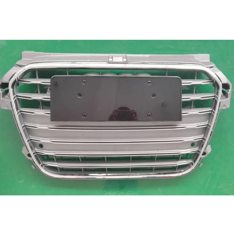 A1 S1 Стиль Серый хромированный каркас передний бампер Средний гриль решетка для