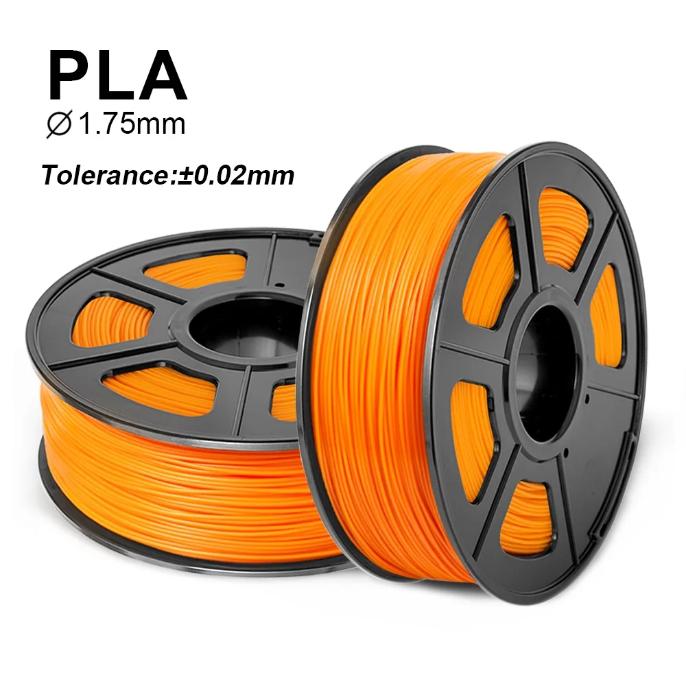 PLA нить EasyThreed для 3D принтера 1 75 мм Филамент с размерами +/ 0 05 кг оранжевый