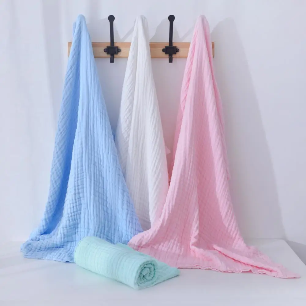 Хлопковое шестислойное детское Марлевое банное полотенце простое Большое